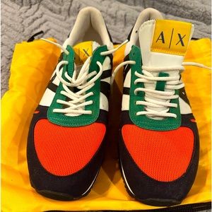Multicolor Armani exchange sneaker, size 11 very comfortable, luxurious sneaker
